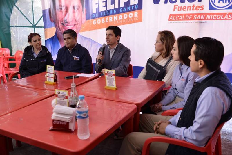 Se reunió con Víctor Fuentes, candidato a la alcaldía de San Nicolás