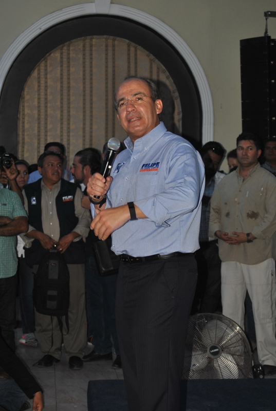 Felipe Calderón Hinojosa habló de sus logros durante su sexenio