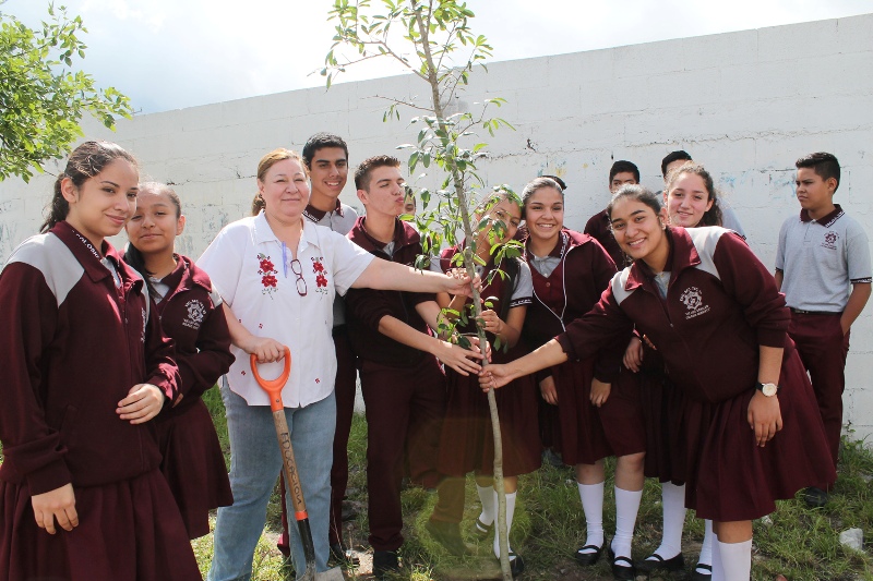 El programa ‘Adopta un árbol’ se encuentra en las escuelas. 