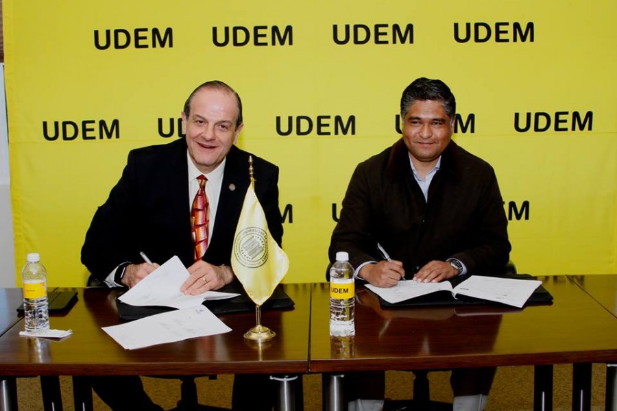 Firmaron el convenio de colaboración en la UdeM