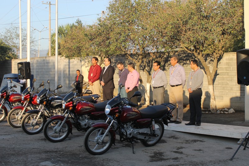 Entregaron las motocicletas a la Secretaría de Seguridad