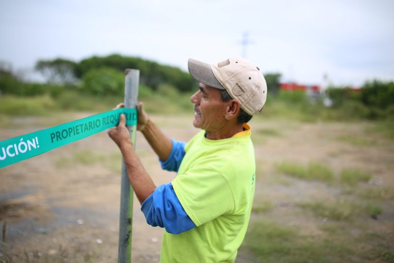 Iniciaron con el programa de lotes baldíos