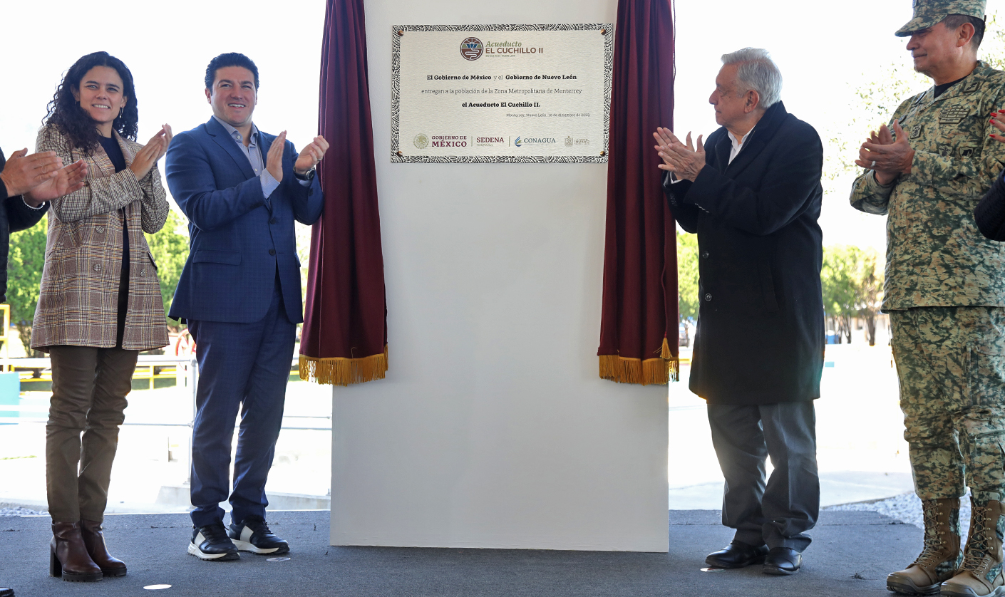 Inauguran Samuel Y AMLO Segundo Acueducto De Cuchillo II Panorama De